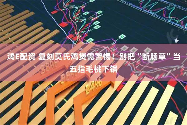 鸿E配资 复刻莫氏鸡煲需警惕！别把“断肠草”当五指毛桃下锅